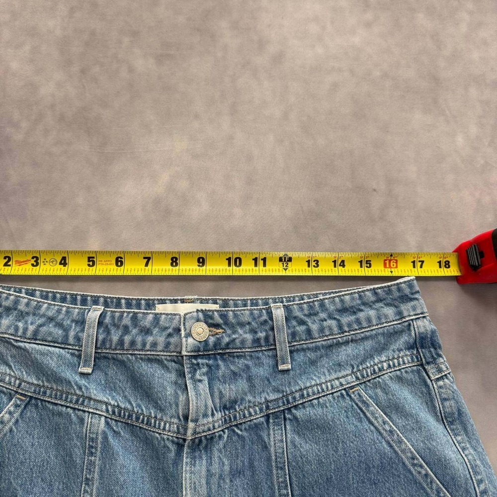 Citizen Of Humanity Denim Cargo Shorts Womens Light Wash Y2K Skater Jorts - Picture 6 of 12